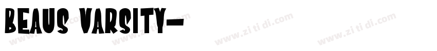 Beaus Varsity字体转换